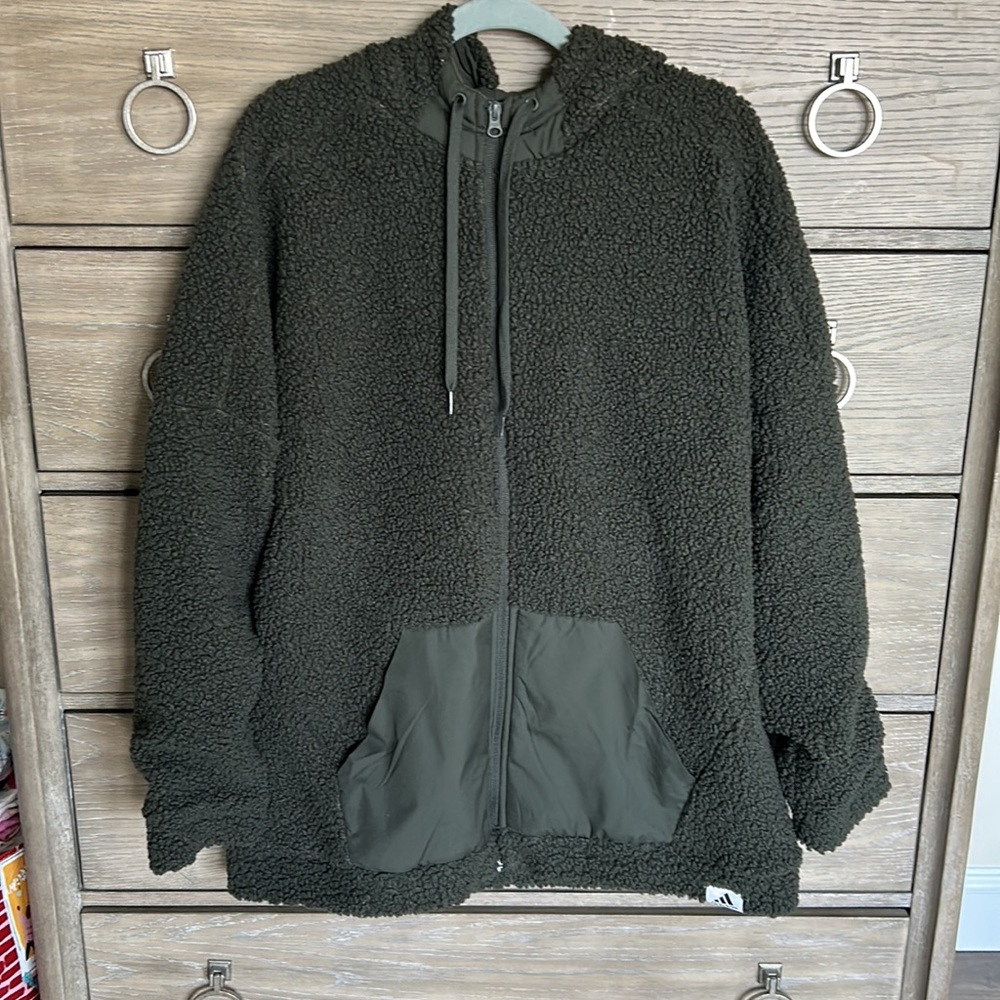 Women’s ADIDAS Sherpa Jacket Size 2XL - Picture 1 of 8